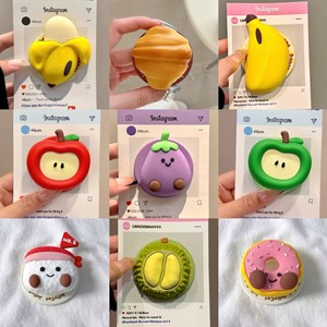 ที่วางโทรศัพท์แบบแม่เหล็กยืดหดได้ รูปผลไม้น่ารัก กล้วย โดนัท มะเขือเทศ - Product Image 2