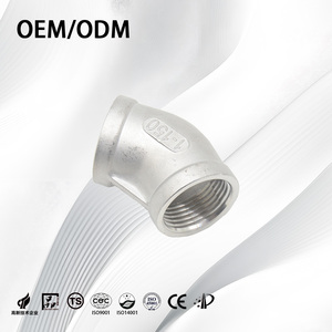 Gomito Filettato Femmina Industriale a 45/90 Gradi in Acciaio Inossidabile 316 Personalizzabile per Lavorazioni Chimiche - Product Image 4