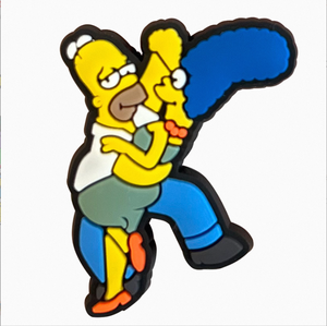 Super Promo Breloques Populaires Mignonnes de la Famille <span class=keywords><strong>Simpson</strong></span> à Personnaliser Soi-même Décoration de Chaussures Sabots en PVC pour Adultes Enfants Cadeau de Fête - Product Image 6