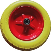 Roue de chariot Roue en mousse PU sans plat 3.00-8 Roue résistante à l'usure Résistant à la perforation
