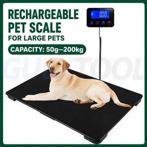 Balance numérique précise pour animaux de compagnie, plateforme de pesée extra large pour grands chiens, chats et petits animaux, moniteur de poids pour animalerie - Product Image 4