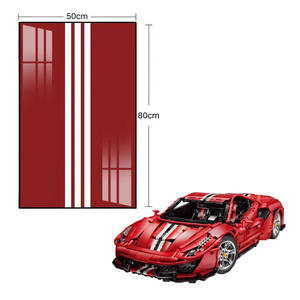 Vitrina para Autos Deportivos para Bloques de Construcción - Caja Transparente de Acrílico a Prueba de Polvo, Gabinete de Colección de Modelos de Carreras Montable en la Pared - Product Image 1