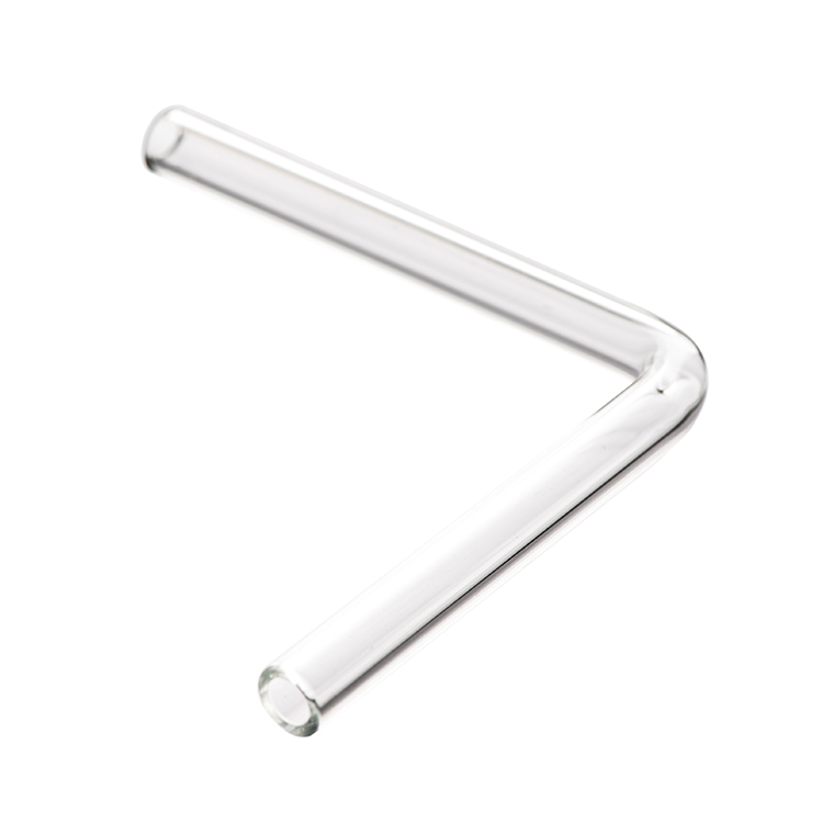 Стеклянная труба под углом 90 градусов, под заказ