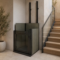 Ascenseur semi-cabine hydraulique personnalisé, plateforme élévatrice semi-fermée pour villa résidentielle, idéal pour la construction de maisons privées