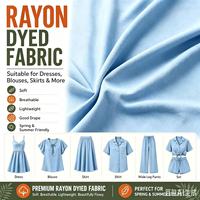 Kain rayonne twill viscose couleur unie 100% rayonne twill kain