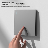 Enchufe de Pared de Lujo Gris Multifuncional de 13A con Panel de Cobre Puro, Doble USB, Cinco Orificios, Estándar Británico con Conexión a Tierra