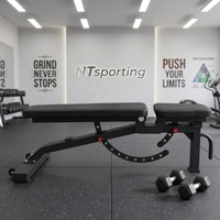 Banc de musculation réglable SP Gym Equipment, banc multifonctionnel commercial pour haltères, inclinable et déclinable, pliable, en métal, 400 kg