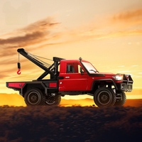 Camión de Rescate RC AJB MN-82T al por Mayor, Grúa Todoterreno 4x4 con Gancho de Remolque de un Toque, Escala 1:12, Coche de Juguete RC Sígueme