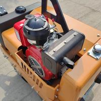 Compacteur vibrant à double tambour SVH50 540 kg, mini-compacteur d'asphalte, moteur diesel/essence, à vendre