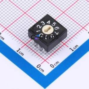 MER-10-WKZ(thin) Rotary Encoder Switch Through hole Component (THT) Switch 10 Through Hole True Code - Product Image 1