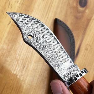 Petit motif <span class=keywords><strong>damas</strong></span> à corrosion étroite couteau de coupe de viande et de fruits domestique ornements à main pointus pour la <span class=keywords><strong>maison</strong></span> de ville manger - Product Image 5