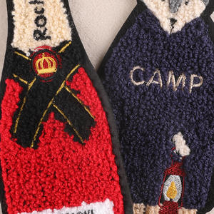 Toppe Ricamate Personalizzate Ecologiche da Cucire con Logo Grande, Lettere in Ciniglia Colorata e Paillettes - Product Image 2