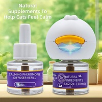 Recharge de diffuseur électrique OEM pour animaux de compagnie : Phéromone apaisante pour chiens et chats, soulagement du stress et soutien au confort, marque privée