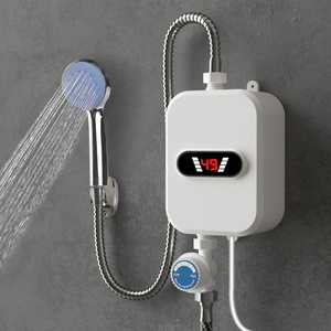 Mini calentador de agua eléctrico instantáneo sin tanque, agua caliente instantánea, calentamiento rápido, ducha, baño, cocina, enchufe europeo - Product Image 1