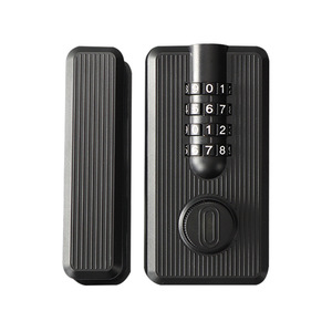 ZGJINHAO ล็อคประตูกระจกแบบผสม 4 หลัก ไม่ต้องเจาะ ติดตั้งง่าย ใช้ในบ้าน - Product Image 2