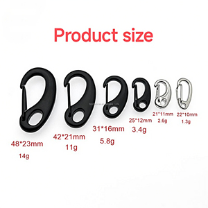 In lega di zinco a forma di uovo a molla con gancio a scatto moschettone fibbia colletta per occhi bracciale ciondolo gioielli fai da te - Product Image 3