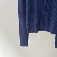 Sofort lieferbar, echte Bilder. Gerippter Strick-Cardigan für Damen, schmaler, langärmliger, schlichter Pendler-Pullover-Mantel für den Herbst 16a-3628