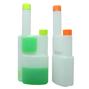 8 oz HDPE Double Neck Measuring Plastic Dosing 250ml Bottle For Fuel Additives