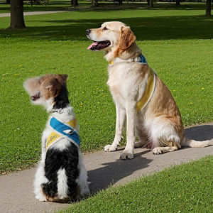 豪華な調節可能な犬用ハーネスヘビーデューティポリエステルメッシュ生地小型ペットXハーネス革新的なXデザインファッショナブル - Product Image 6