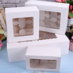 High Quality Paper Cup Baking Food Grade Cupcake <b>Boxes</b> Suitable for 2 4 6 12 Holes - Product Image 2