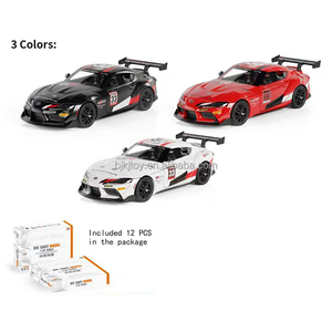 1:32 Maßstab Toyo Ta <span class=keywords><strong>Supra</strong></span> GT4 Sportwagen mit Sound und Licht Kinderspielzeug Rückzieh-Modellauto Deko-Ornament Druckguss-Spielzeug - Product Image 6