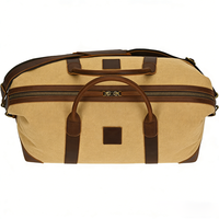 Sac de voyage en toile et cuir vintage personnalisé, sac de week-end personnalisé, bagages pour les voyageurs