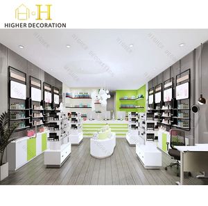 ديكور داخلي لمتجر طبي، رفوف صيدلية خشبية، خزانة عرض للصيدلية - Product Image 1