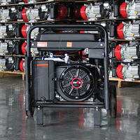 Générateur à essence BISON(CHINA) BS6500 380V 5Kw OHV GX390 avec réservoir de carburant de 25L et démarrage électrique/manuel
