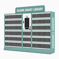 Bibliothèque intelligente HAUMR avec reconnaissance multi-étiquettes, serrure antivol, design industriel, machine de retour de livres 24h/24 et 7j/7 pour les communautés résidentielles