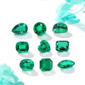 High Quality Emerald Gemstone Lab Grown Emerald Cut Third Party Certified Waxing/Oiling Treated Color Play/<b>Fire</b> <b>Stone</b> Jewelry - Product Image 1