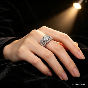 Custom S925/10K/14K/18K <b>Solid</b> Gold & <b>Silver</b> 1.00ct Lab Grown Diamond Prong Set IGI Certified Wedding Party Ring Custom Logo - Product Image 4