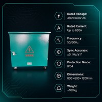 Armoire de synchronisation automatique sur réseau à prix d'usine 100A-200A 3P5W 50Hz 60Hz avec courant de choc inférieur à 5 % - Panneau de synchronisation