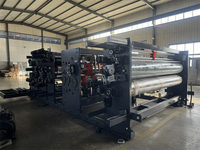 Machine d'impression flexographique entièrement automatique à grande vitesse, découpeuse et rainureuse pour boîtes en carton
