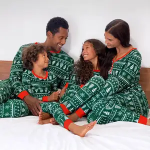 Теплые мягкие пижамы Мультяшные комплекты одинаковые рождественские пижамы для всей семьи пижамы рождественские пижамы для семьи