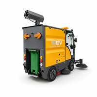 Balayeuse routière autoportée entièrement fermée Zoyon ZY-X7, télescopique 1500-2450 mm, double ventilateur, conception de bac arrière