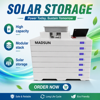 Aplicación de Monitoreo Wifi-Bluetooth Madsun, Modelo Escalable de 15kWh, Batería de Almacenamiento Apilable de 100kwh, Batería Solar Byd Blade Lifepo4