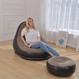 Modernes aufblasbares Sofa aus PVC mit Komfort und Zuflussluft für den Innen- und Außenbereich, für den Einsatz im Camping und Wohnzimmer