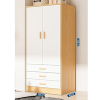 Armoire de chambre moderne autoportante de luxe, écologique et durable, grande capacité de rangement, portes et tiroirs à ouverture facile, pour la maison et l'hôtel