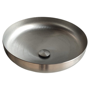 Lavabo de comptoir en acier inoxydable 304, <span class=keywords><strong>petit</strong></span> lavabo pour villa et maison d'hôtes, forme ronde épaissie et grande taille - Product Image 1