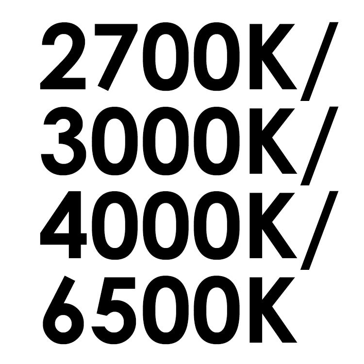 2700K/3000K/4000K/6500K
