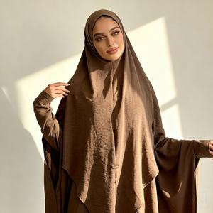 Abaya en polyester imprimée sur mesure, élégante et luxueuse, pour femmes musulmanes, robe de soirée, occasion spéciale, fournisseur en gros - Product Image 1