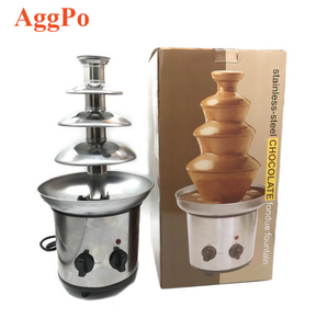 Taomi — <span class=keywords><strong>fontaine</strong></span> à <span class=keywords><strong>chocolat</strong></span> en acier inoxydable, 4 niveaux, <span class=keywords><strong>fontaine</strong></span> à Dessert électrique pour fête <span class=keywords><strong>anniversaire</strong></span> et noël - Product Image 1