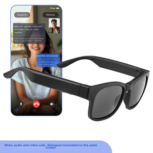 AI Smart Sunglasses UV400 Traduction audio optique Vidéo et audio sur le même écran Réveil vocal et conversation - Product Image 2