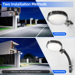 โคมไฟติดผนัง LED สำหรับภายนอกอาคาร 50W 7000LM IP65 กันน้ำ ไฟส่องผนังแบบย้อนยุค ติดตั้งได้ตั้งแต่พลบค่ำถึงรุ่งเช้า  วัสดุอลูมิเนียมอัลลอยด์ แสงสีขาว 5000K สำหรับสวน - Product Image 4