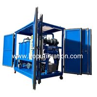 Nouvelle Unité de Filtration et de Purification d'Huile de Transformateur Triphasé 380V en Conteneur, Garantie 5 Ans pour Poste de Transformation Extérieur
