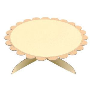 Dudukan kue sekali pakai berdiri kertas karton Bronzing lapisan tunggal untuk dekorasi pesta ulang tahun pabrik peralatan kue - Product Image 2
