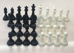 King Tall 3.75 pouces les candidats série King'S Knight pièces d'échecs en plastique d'échecs en résine (34 pièces/ensemble) très bonne qualité DCP21h - Product Image 4