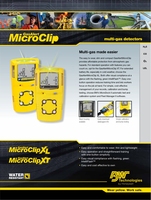 Detektor Gas Honeywell Alert Micro Clip XL untuk Kebocoran Gas Alam CH4, 4 in 1 O2 H2S CO LEL, Detektor Gas Presisi Tinggi