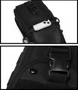 Bolso Bandolera Táctico Impermeable y Duradero de Material Oxford, con Cierre de Cremallera y Diseño de Camuflaje - Product Image 5