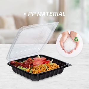 Yangrui OEM Thực Phẩm Màu Đen Đi Container Dùng Một Lần Trung Quốc Tùy Chỉnh Nhà Hàng Đi ra Một Thời Gian Sử Dụng Bữa Ăn Để Đi Ăn Trưa Hộp - Product Image 6